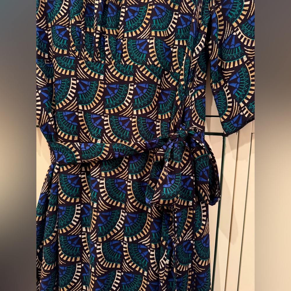 Silk & Salt Journey Maxi Wrap Dress in African Peacock - Picture 5 of 5